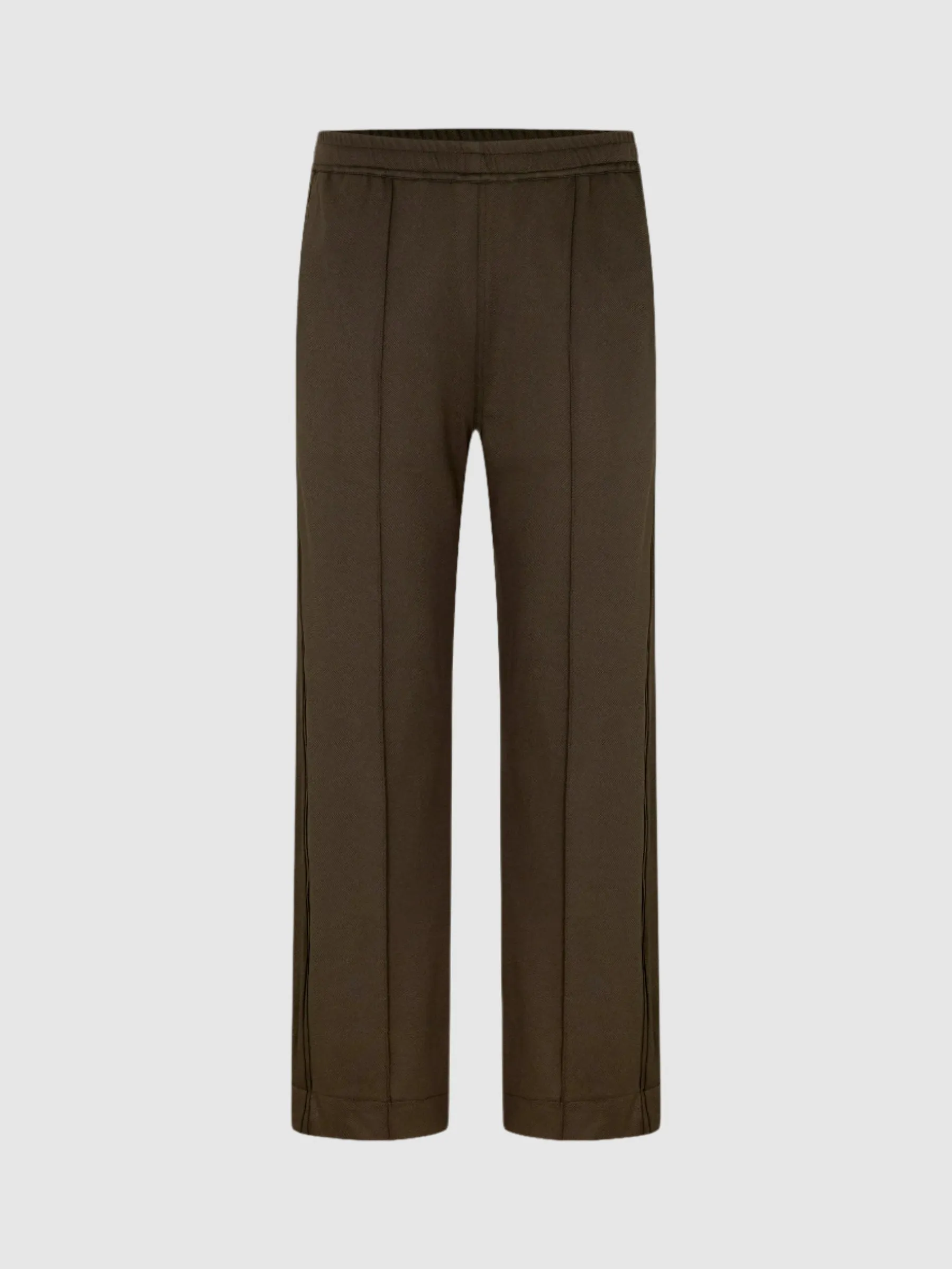 Bassike Twill Pinstitch Detail Pant in Dark Olive