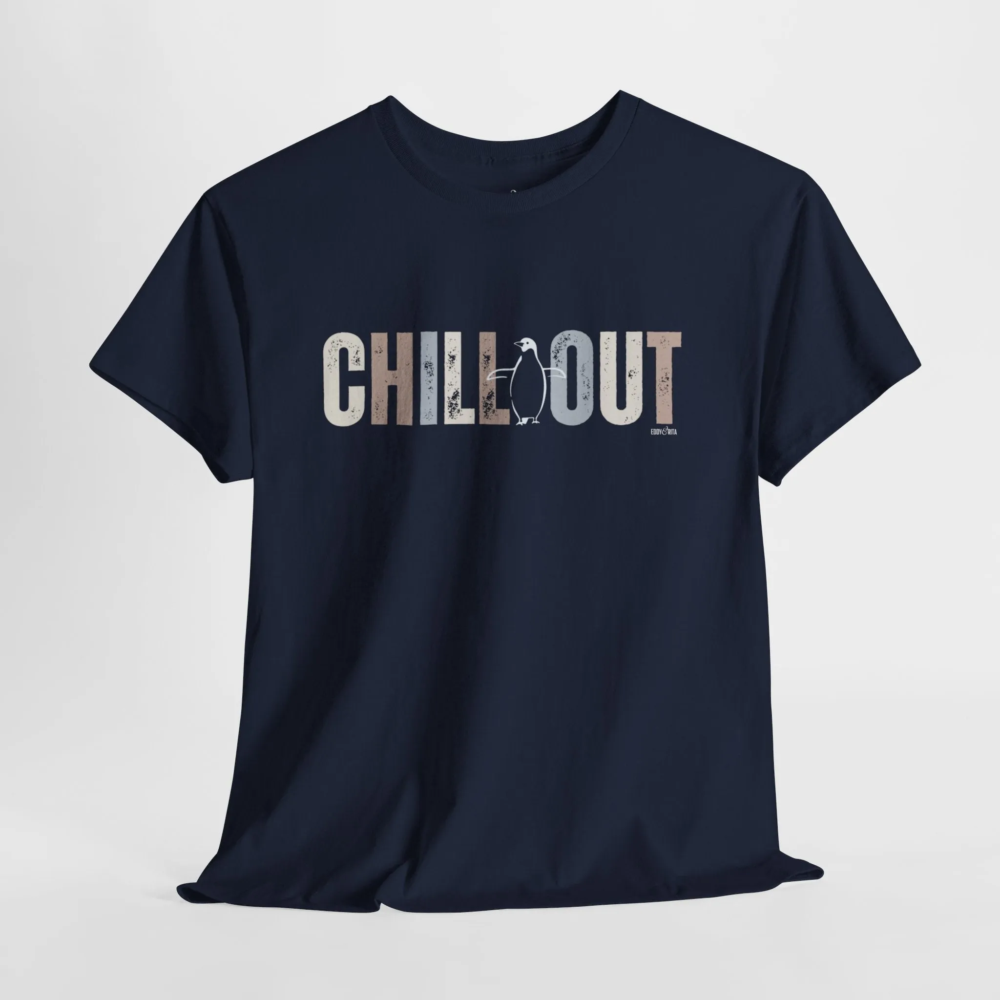 Eddy and Rita Women's Cotton Tee - "Chill Out" Graphic T-Shirt