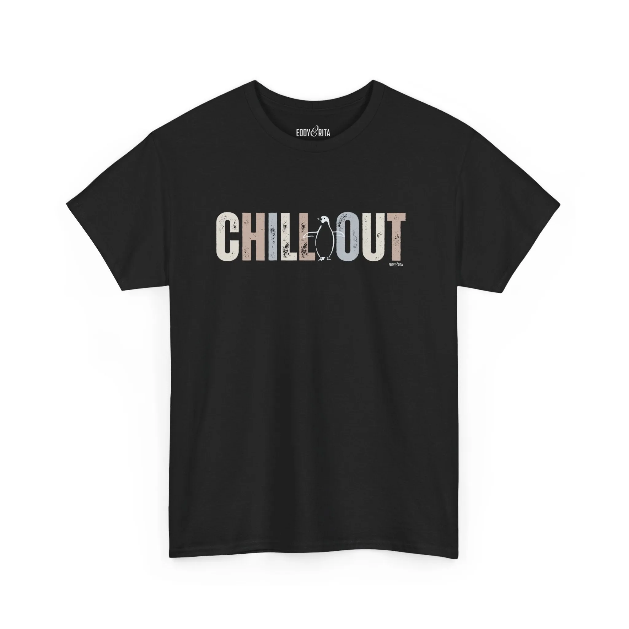 Eddy and Rita Women's Cotton Tee - "Chill Out" Graphic T-Shirt