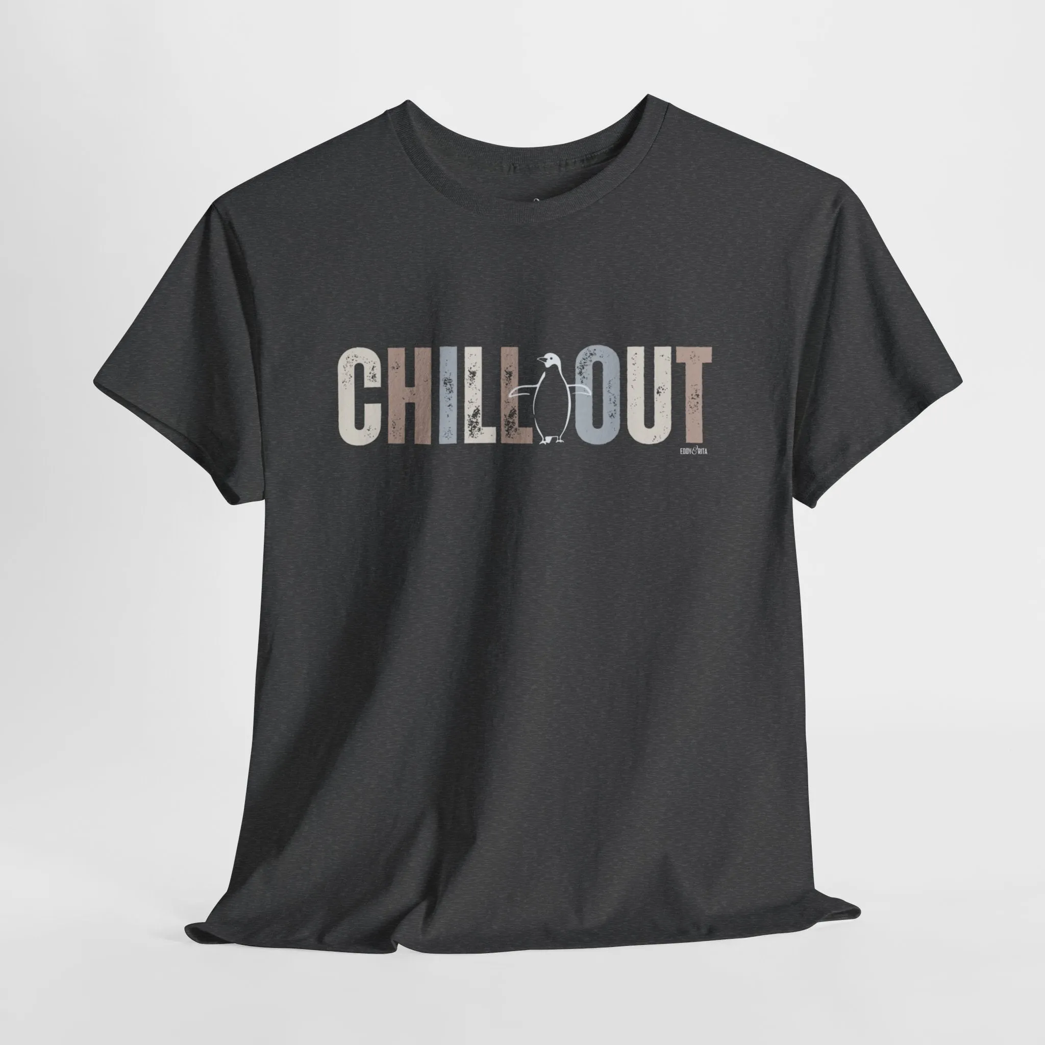 Eddy and Rita Women's Cotton Tee - "Chill Out" Graphic T-Shirt