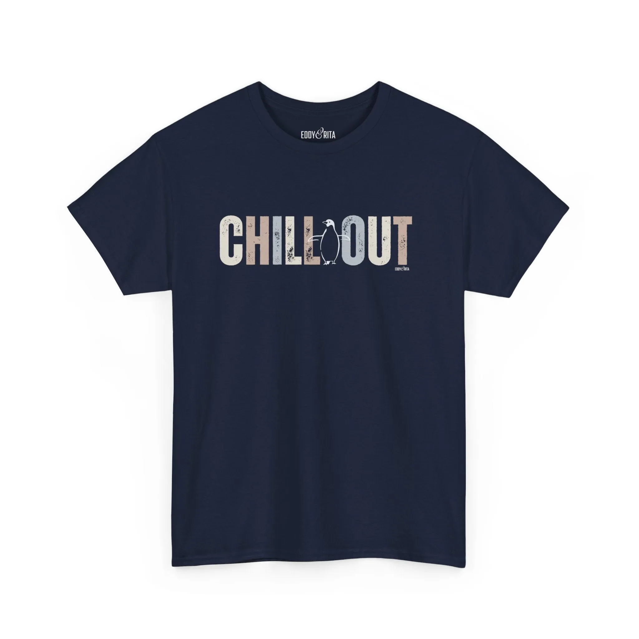 Eddy and Rita Women's Cotton Tee - "Chill Out" Graphic T-Shirt