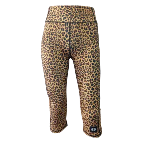 High Waist Funky 3/4 Leggings - Leopard