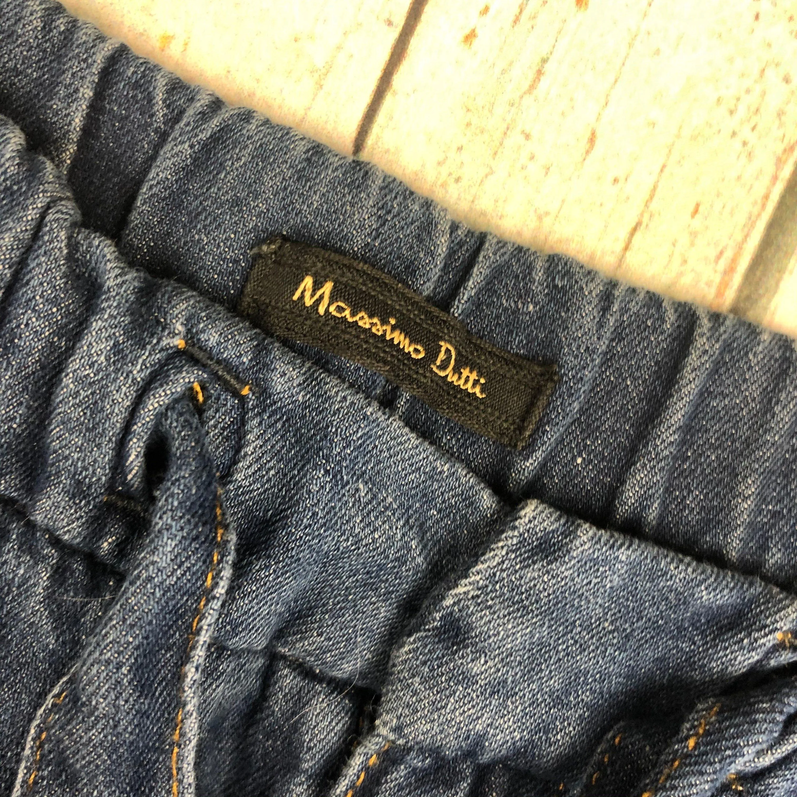 Massimo Dutti Track Style Pull on Jeans -Size 10