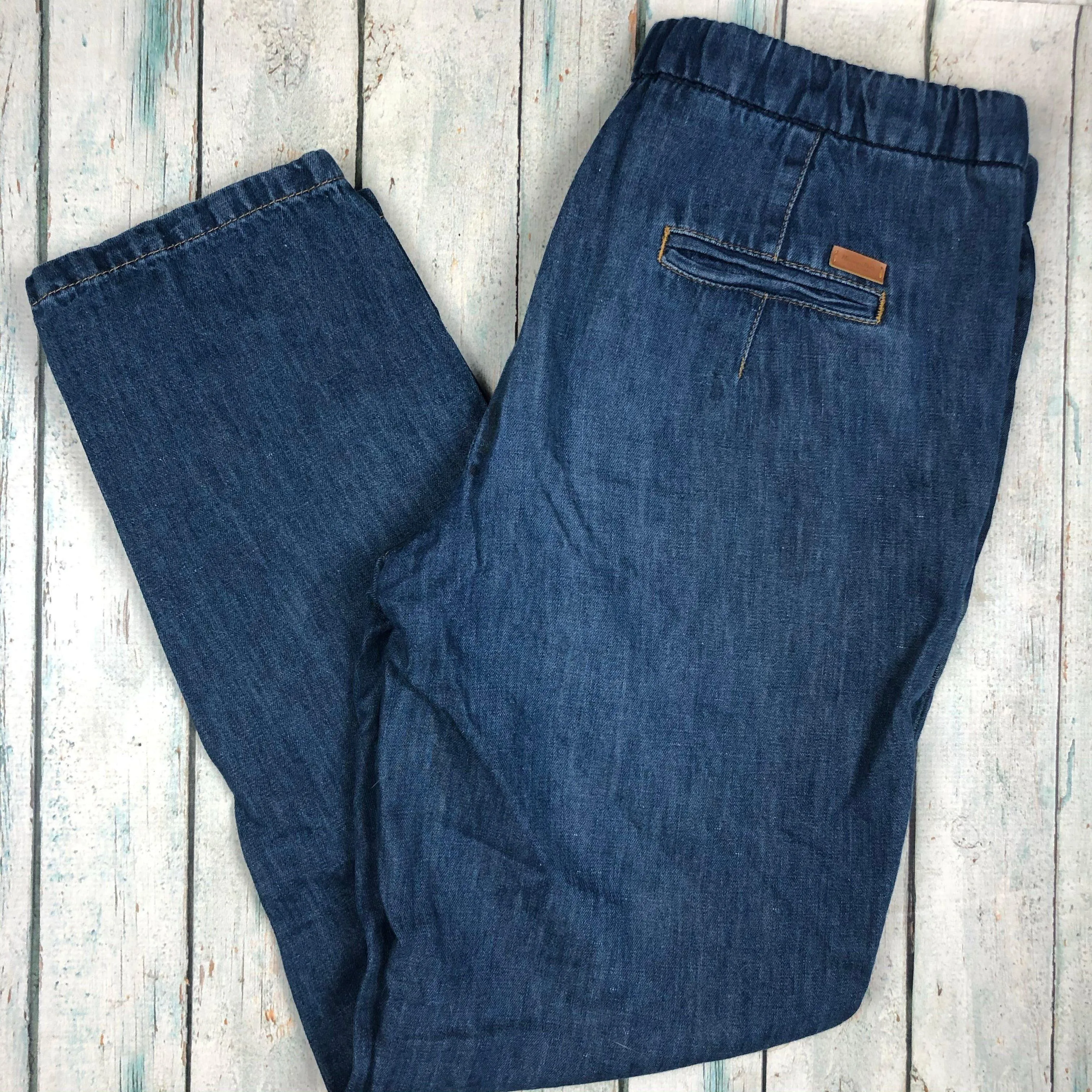 Massimo Dutti Track Style Pull on Jeans -Size 10