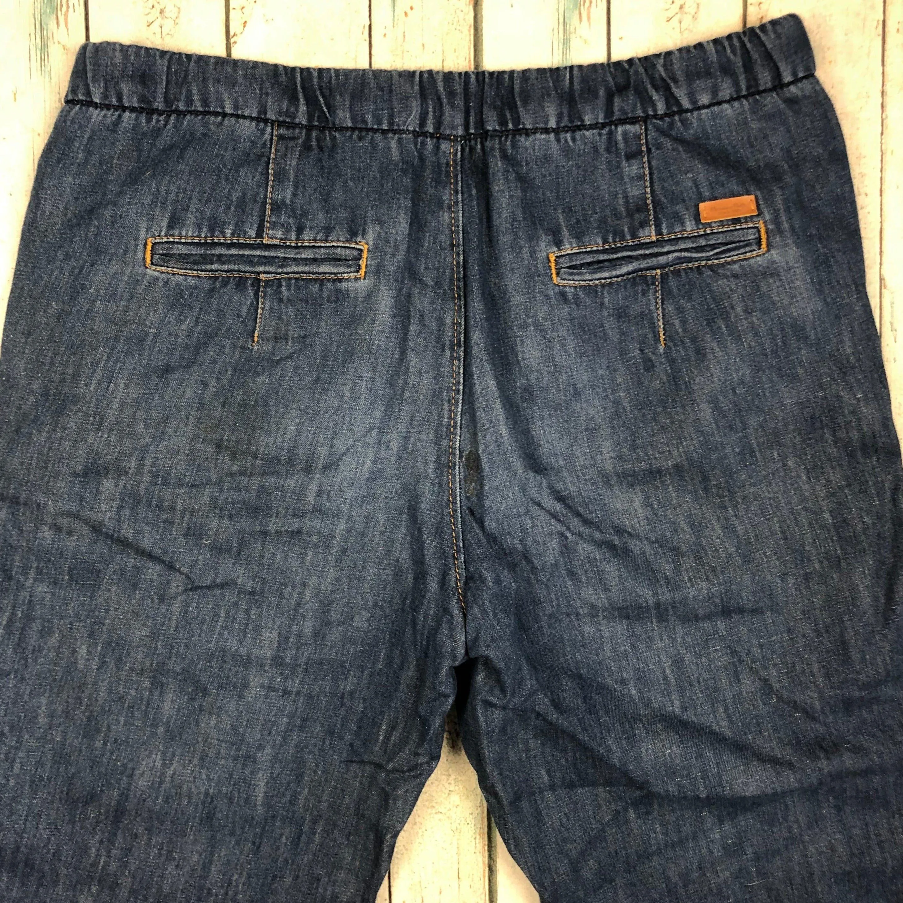 Massimo Dutti Track Style Pull on Jeans -Size 10