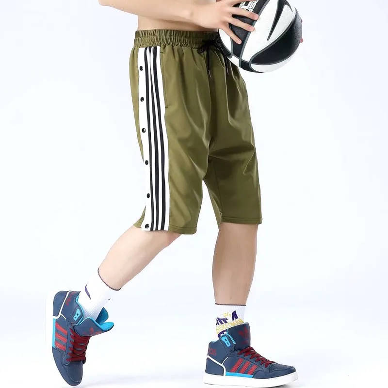 Men's Running Short Pants Fitness Sports Athletics Sweatpants Male Tennis Basketball Soccer Training Scanties Dry Fit Breathable