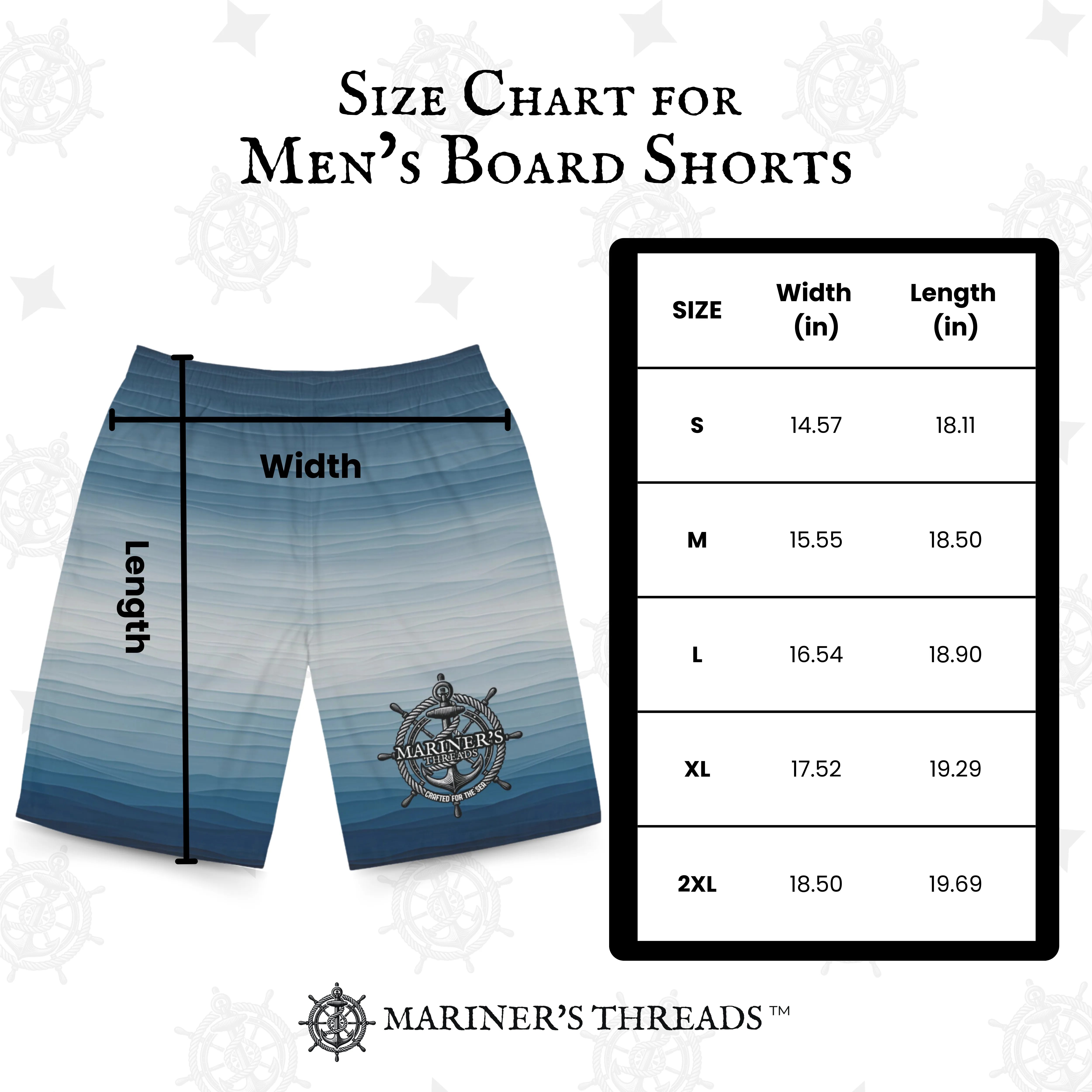 Monochrome Fade Men's Boardshorts