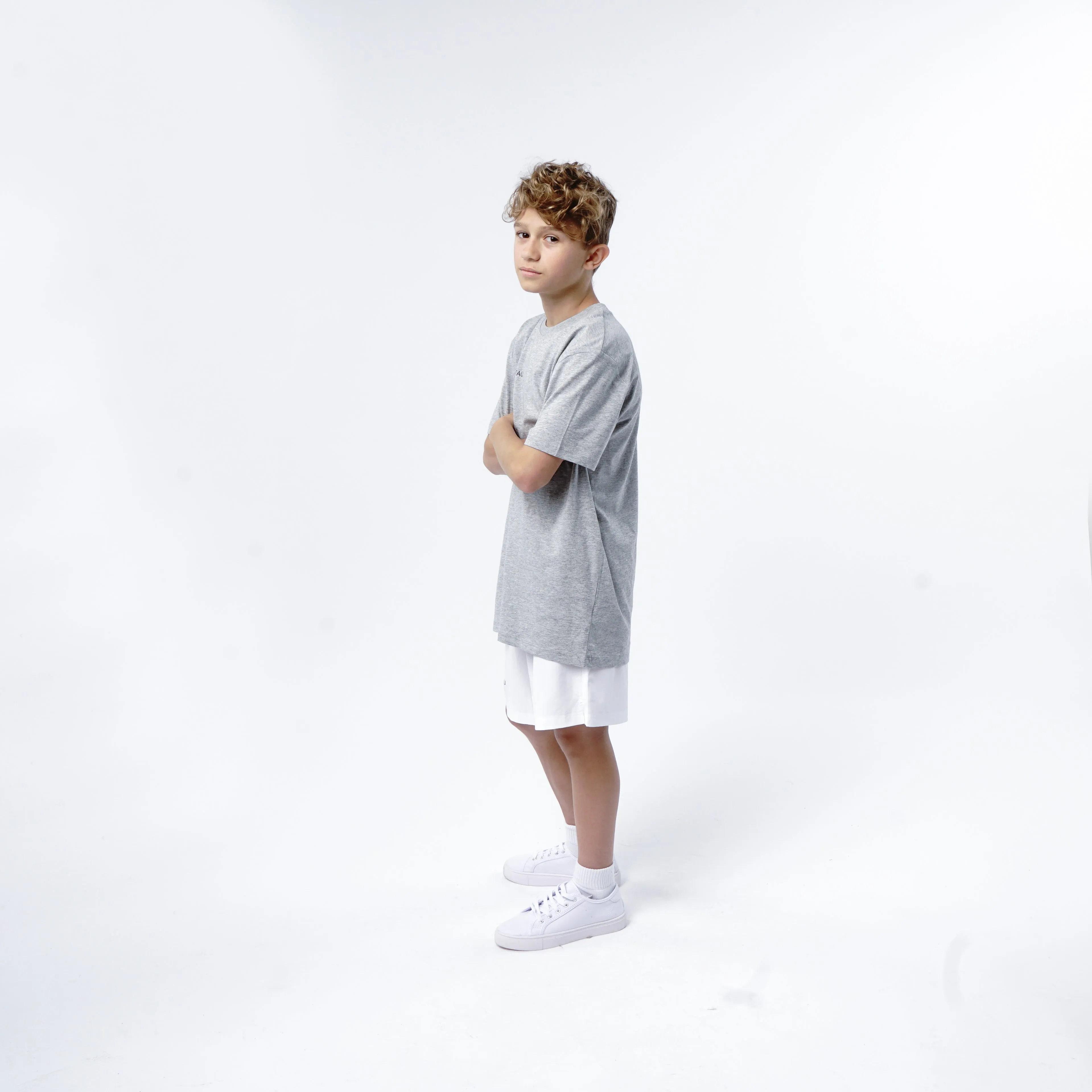 Omnitau Kid's Core Football Shorts - White