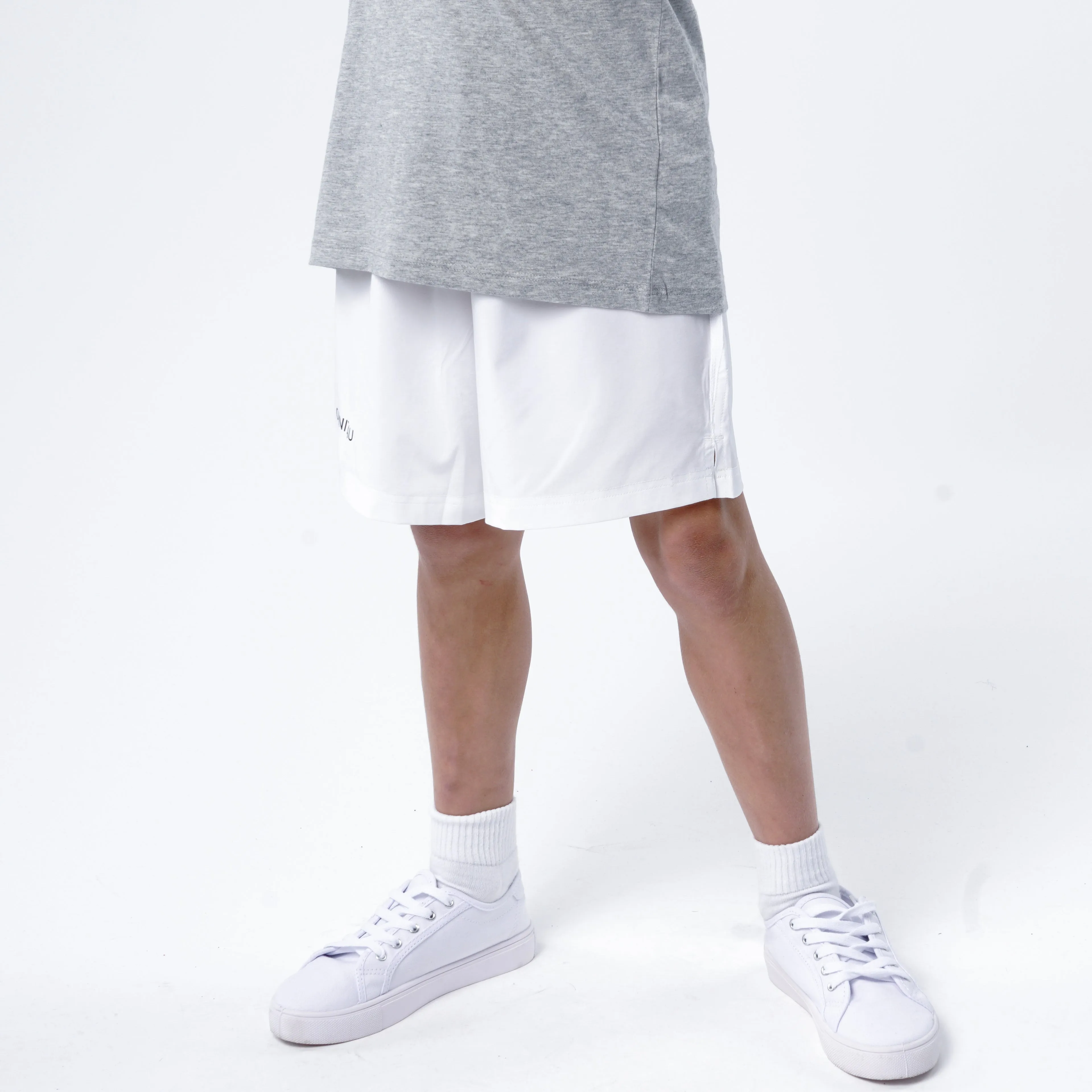 Omnitau Kid's Core Football Shorts - White