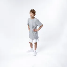 Omnitau Kid's Core Football Shorts - White
