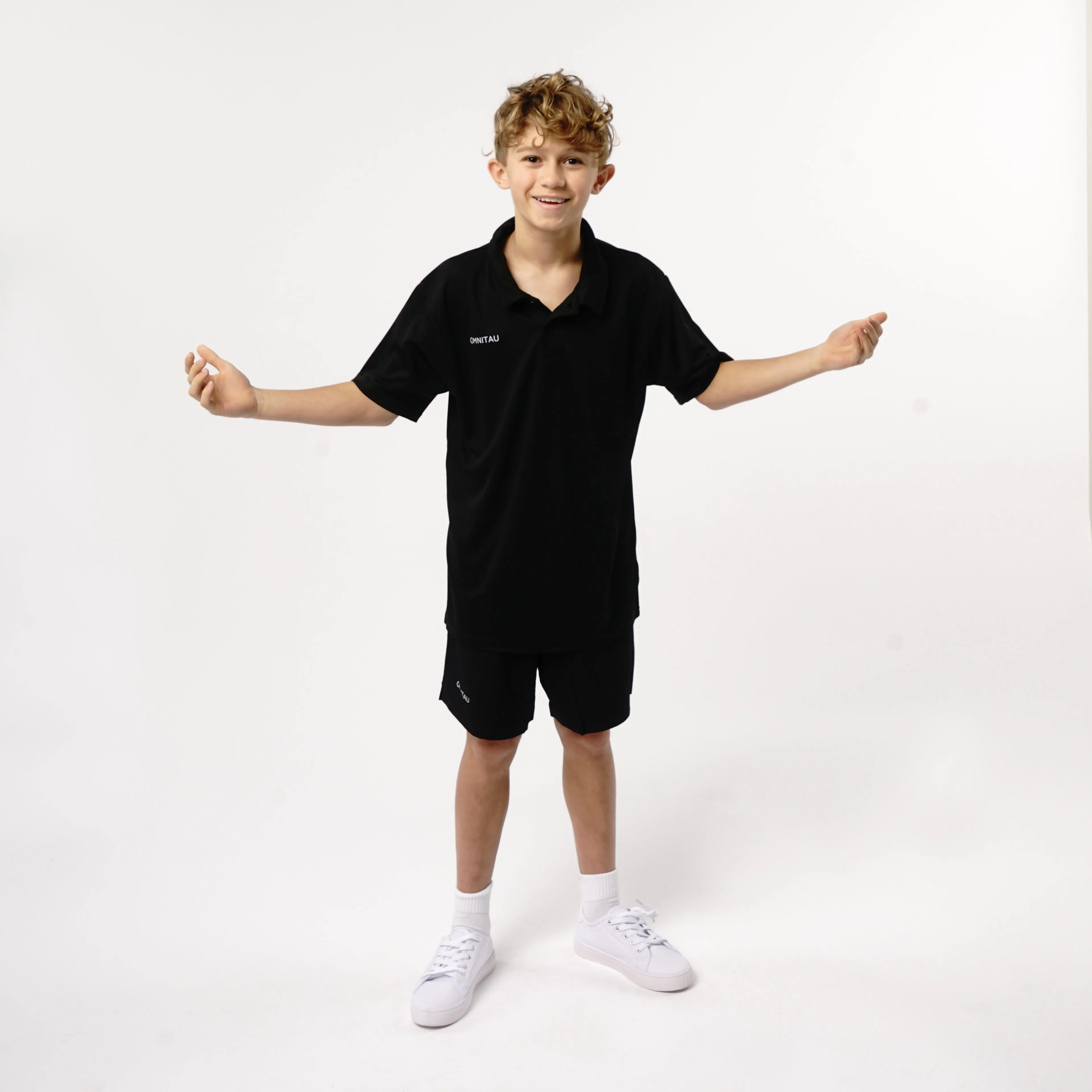 Omnitau Kid's Core Hockey Shorts - Black