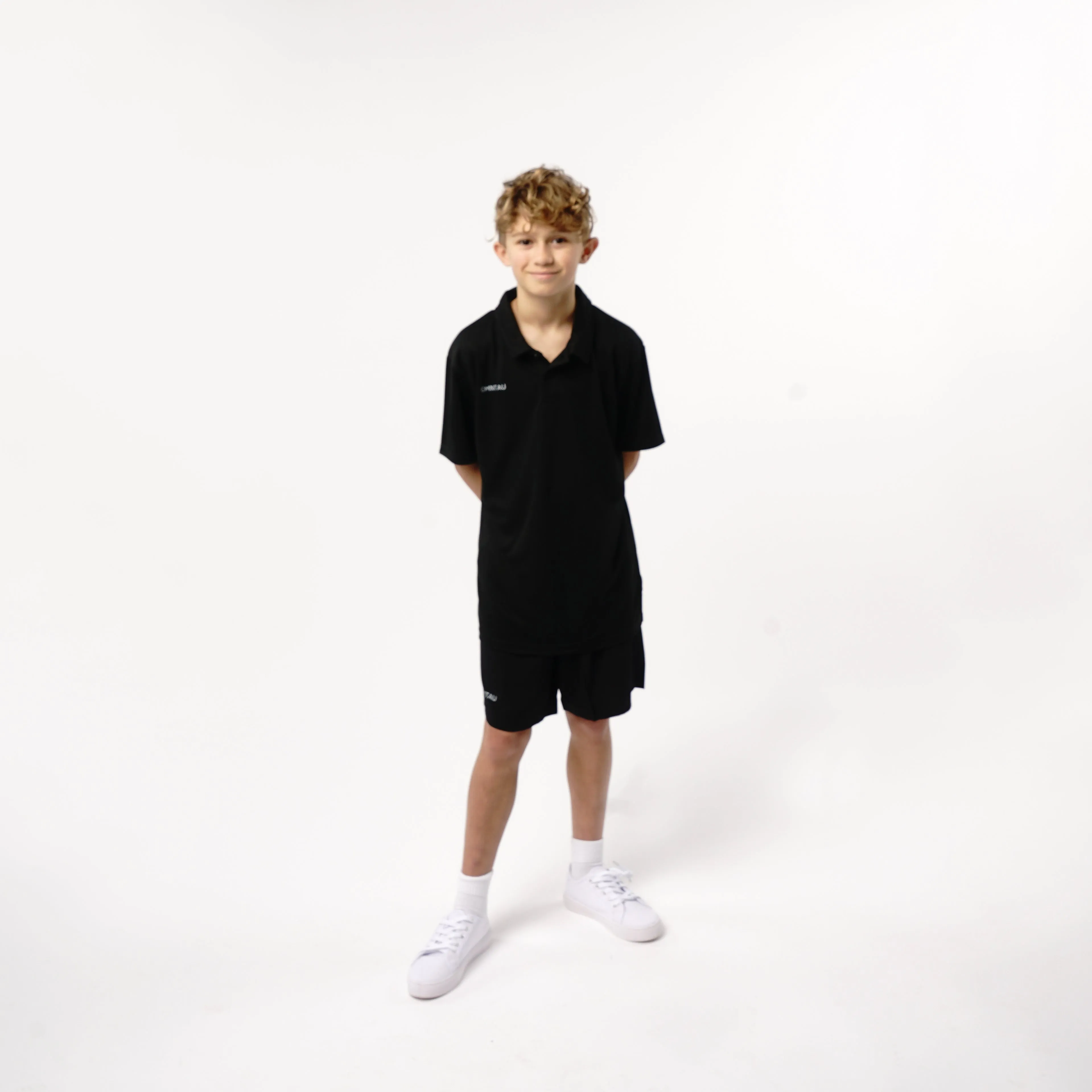 Omnitau Kid's Core Hockey Shorts - Black
