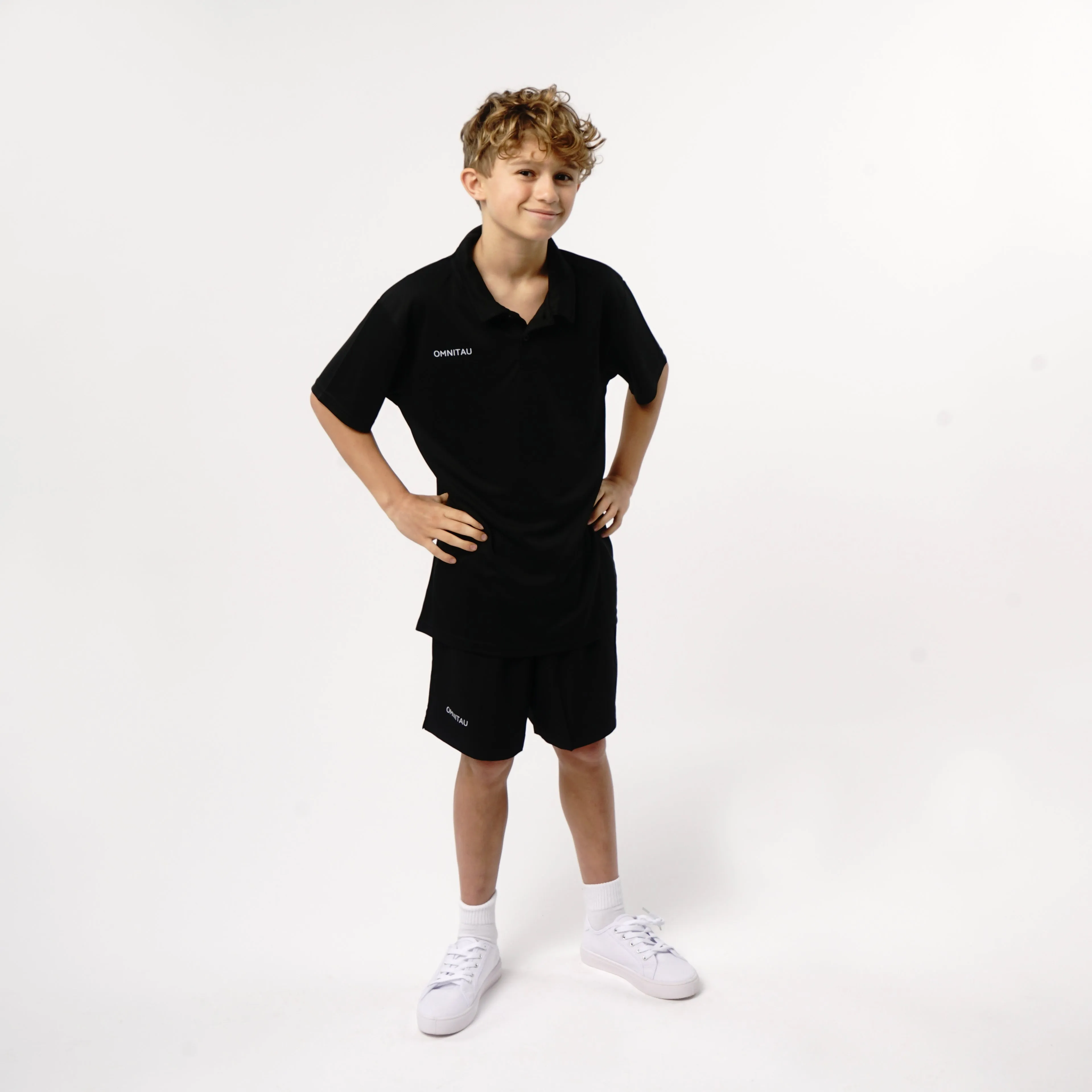 Omnitau Kid's Core Hockey Shorts - Black