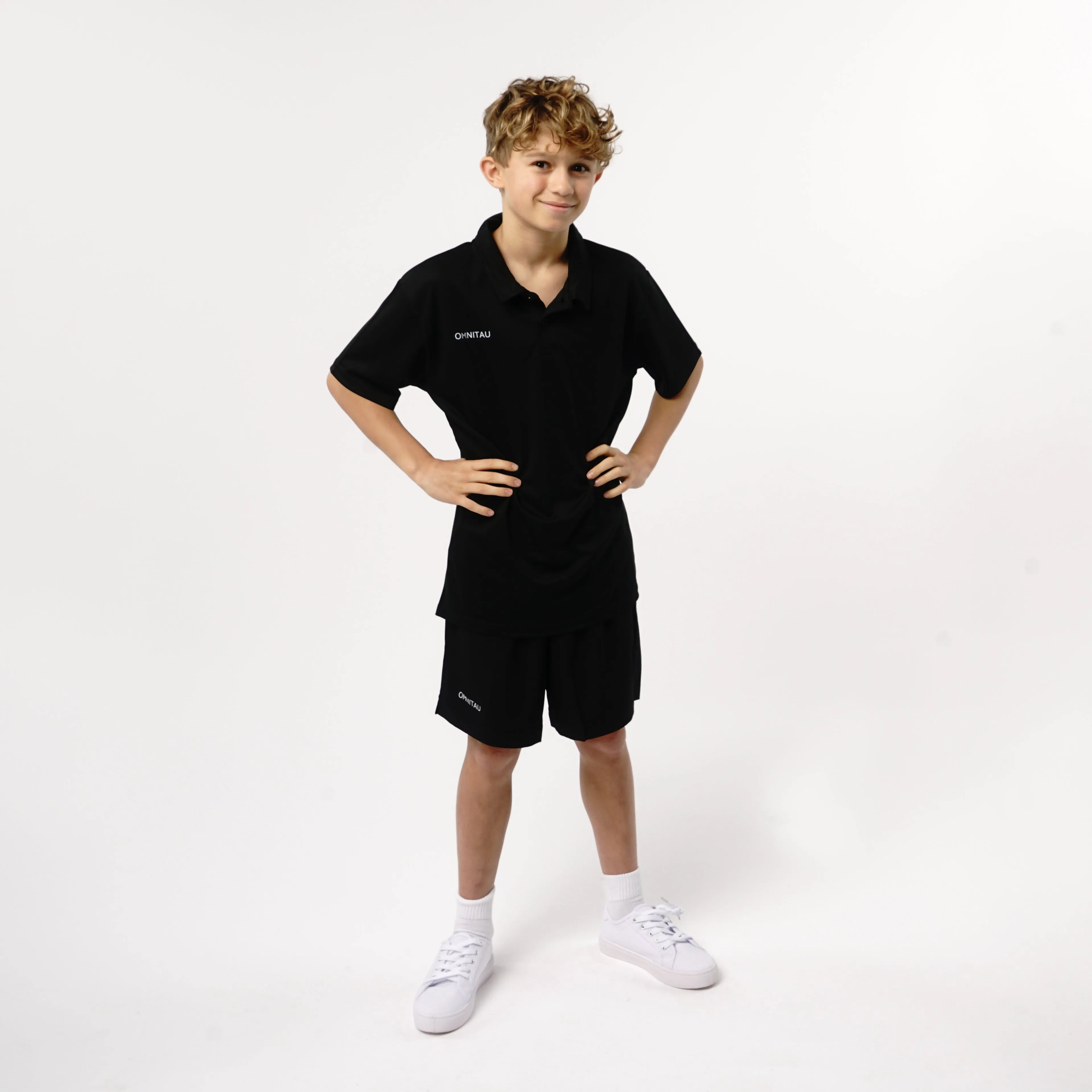 Omnitau Kid's Core Hockey Shorts - Black