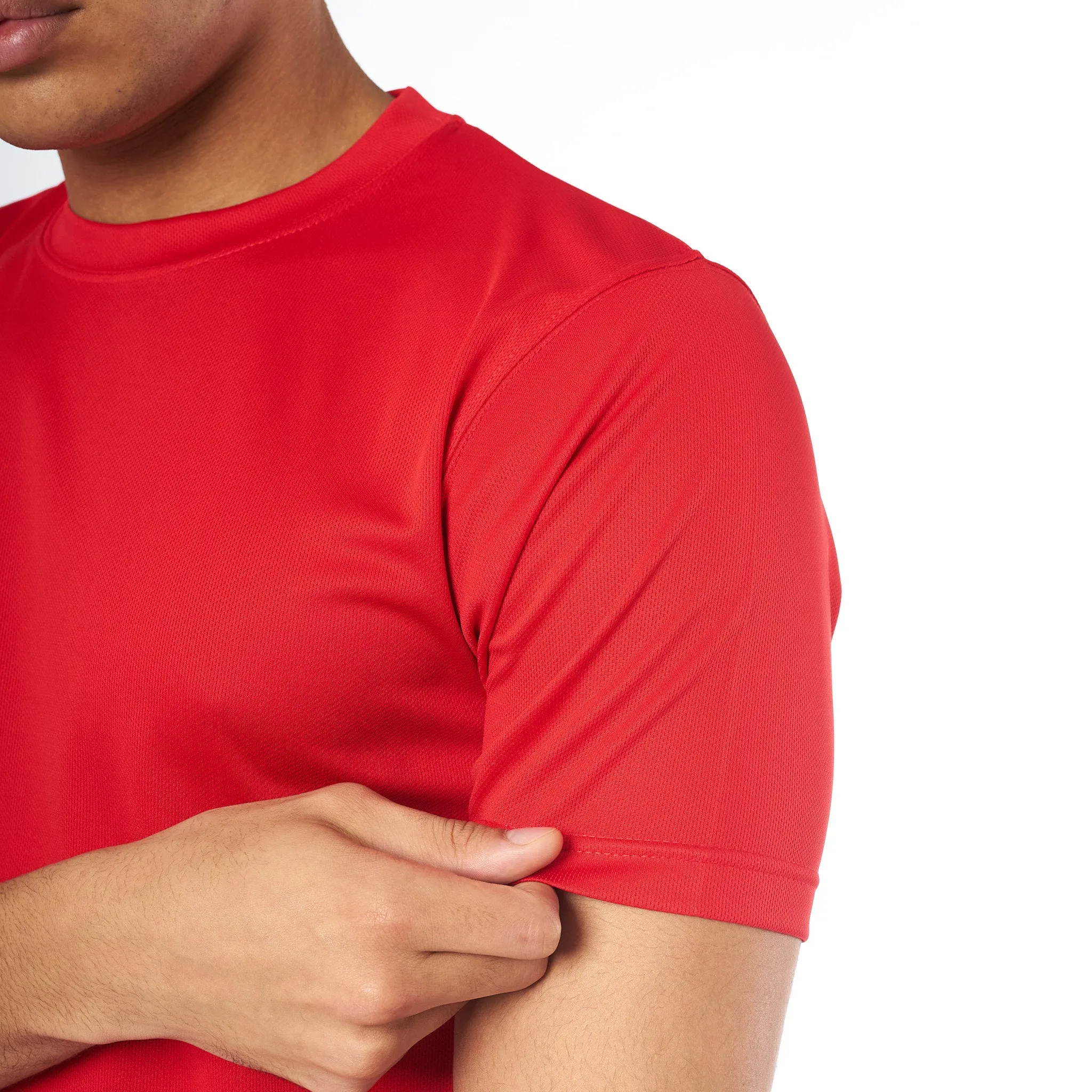 Omnitau Men's Team Sports Breathable Technical T-Shirt - Red