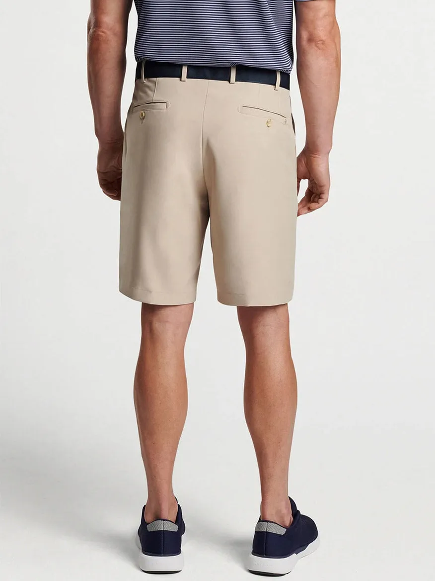 Peter Millar Salem Performance Short in Khaki