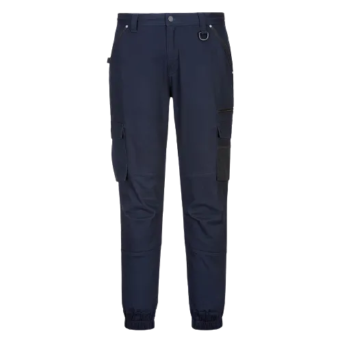 Portwest Cuffed Slim Fit Stretch Work Pants Comfortable Tapered Pant MP703