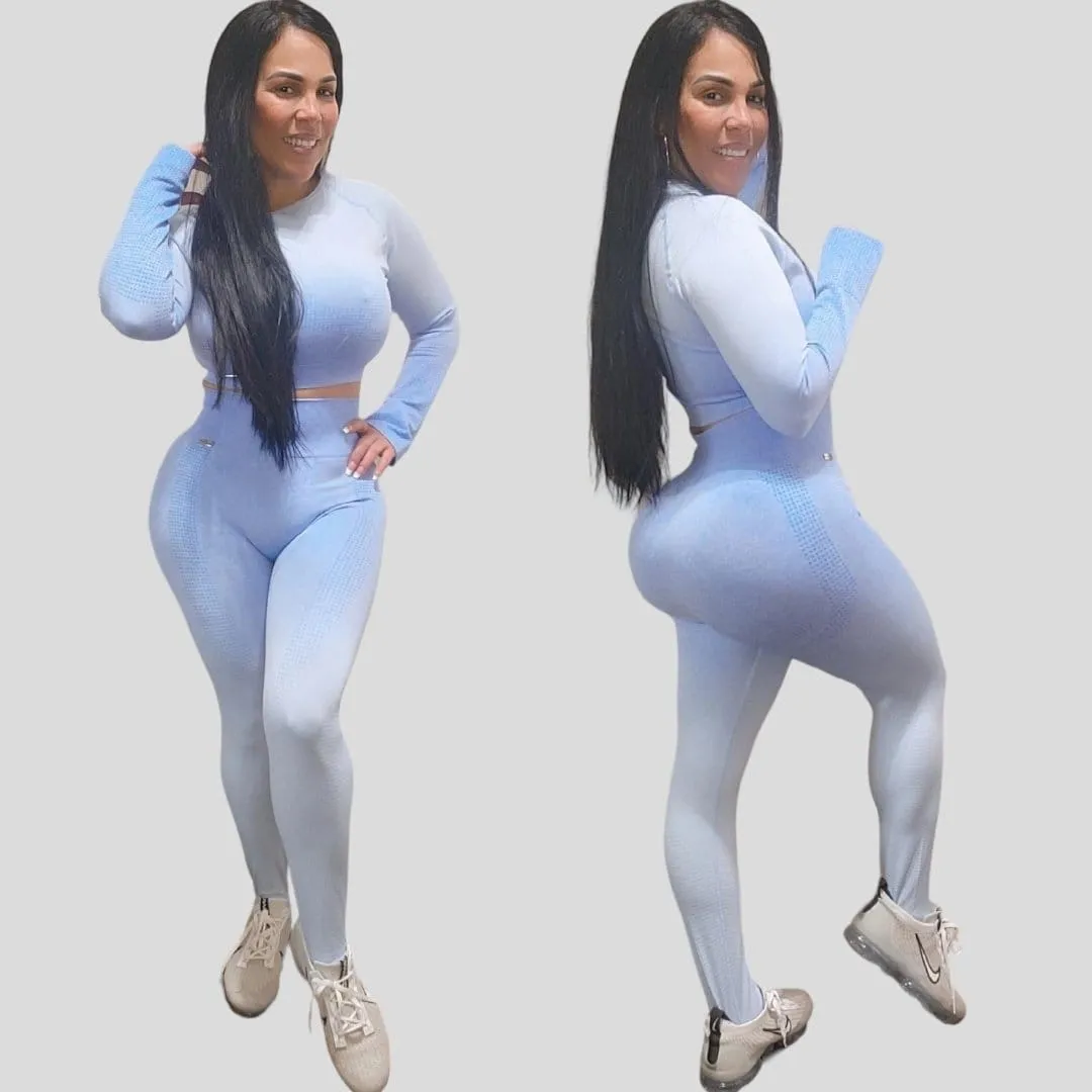 Rainbow women's yoga set