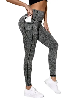 Women's Wide Waistband Sports Leggings Comfortable Fitness Workout Running Yoga Pants